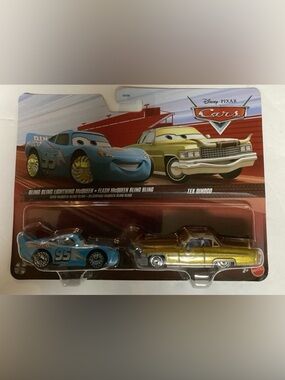 BLING BLING LIGHTNING McQUEEN & TEX DINOCO Disney Pixar Cars bundle